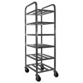GSW AAR-0620W Universal Racks, Aluminum, All Welded, Casters, (6)Shelve(s), ETL Listed