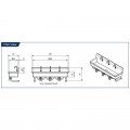 GSW ACE-MWS-1872K 72 inch (1)Compartment(s) Wall Mounted Multi Wash Sinks, Stainless Steel, ETL Listed