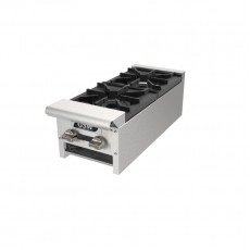 GSW AEHP-12NG 12(w) inch Heavy Duty Hot Plates, Countertop, (2)Burner(s), Natural Gas, 64k Total BTU/Hr, ETL Listed