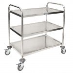 GSW C-23L All Purpose Economic Food Cart w/ Casters, Stainless Steel,  33-3/4(w)x21(d)x37-1/2(h) inch, ETL Listed