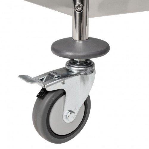 GSW C-23L All Purpose Economic Food Cart w/ Casters, Stainless Steel,  33-3/4(w)x21(d)x37-1/2(h) inch, ETL Listed