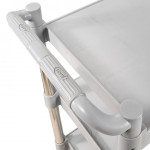 GSW C-23WM (3)Tier(s) Bus Cart, Grey Plastic, Medium, 150lb Capacity, Casters, 33-1/4(w) x 16-1/4(d) x 40(h) inch, ETL Listed