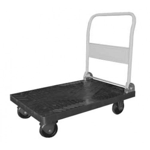 GSW C-D1828B Platform Truck, Fold-Down Handle, Black, (300)lb(s) Load Capacity, Casters, 18(w) x 28(d) x 34(h) inch, ETL Listed