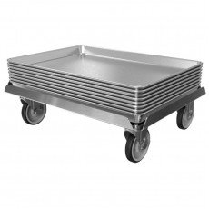 GSW C-PD2027 Bun Pan Dolly, Heavy-Duty Aluminum, 20(w) x 27(d) x 7(h) inch, ETL Listed