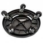 GSW C-TD18 Twist Off Trash Can Dolly, Heavy Duty, 300lb Capacity, Casters, 18(w) x 18(d) x 16-1/4(h) inch