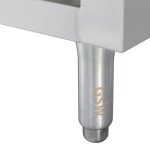 GSW CTN-P2460 Enclosed Work Table, 4 inch Rear Upturn, Stainless Steel, 60(w) x 24(d) x 35(h) inch, ETL Listed