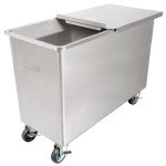 GSW DN-FB84 Flour Bin, 84lb Capacity, (2)Cover(s) Stainless Steel, Casters, 14-1/4(w)  x 24(d) x 24(h) inch, ETL Listed