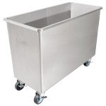 GSW DN-FB84 Flour Bin, 84lb Capacity, (2)Cover(s) Stainless Steel, Casters, 14-1/4(w)  x 24(d) x 24(h) inch, ETL Listed