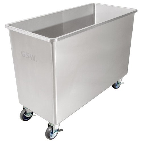 GSW DN-FB84 Flour Bin, 84lb Capacity, (2)Cover(s) Stainless Steel, Casters, 14-1/4(w)  x 24(d) x 24(h) inch, ETL Listed