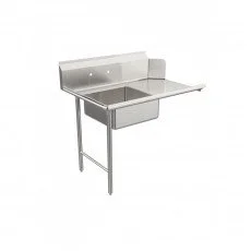 GSW DT24S-L Soiled Dishtables, Left Side, 16 Gauge, Stainless Steel, OA 24(w) x 30(d) x 45-1/2(h) inch, ETL Listed