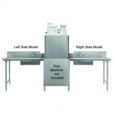 GSW DT30S-L Soiled Dishtables, Left Side, 16 Gauge, Stainless Steel, OA 30(w) x 30(d) x 45-1/2(h) inch, ETL Listed
