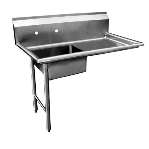 GSW DT48U-L 48 inch (1)Compartment(s) Left Side Under Counter Dishtables, Stainless Steel, ETL Listed