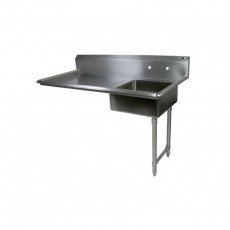 GSW DT48U-R 48 inch (1)Compartment(s) Right Side Under Counter Dishtables, ETL Listed