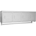 GSW ELS-4DR Premium Employee Steel Locker, (4)Door(s) Wall Mounted, Gray Powder Coated Finish, 45(w) x 16(d) x 13(h) inch