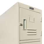 GSW ELS-5DR Premium Employee Steel Locker, (5)Door(s), Gray Powder Coated Finish, 12(w) x 16(d) x 77(h) inch