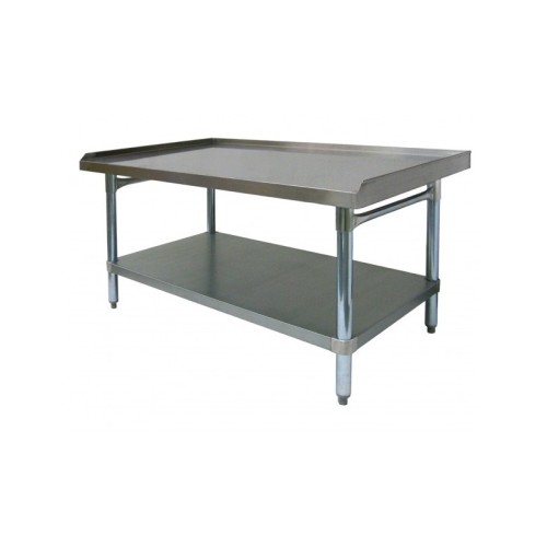 GSW ES-E3048 Equipment Stands, 1 inch Upturn on (3)Side(s), All Galvanized, 18 Gauge, 48-1/2(w) x 30(d) x 24(h) inch, ETL Listed