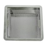 GSW FS-BSI Floor Sink Basket, Stainless Steel, 8-1/2(w) x 8-1/2(d) x 3(h) inch