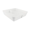 GSW FS-PB Floor Sink Basket, White Plastic, 8-1/2(w) x 8-1/2(d) x 2-1/4(h) inch