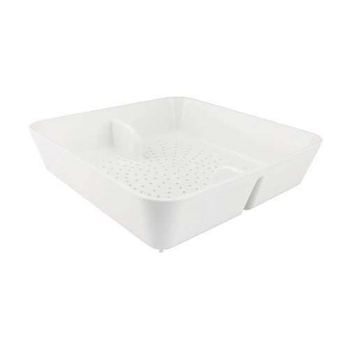GSW FS-PB Floor Sink Basket, White Plastic, 8-1/2(w) x 8-1/2(d) x 2-1/4(h) inch