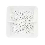 GSW FS-PB Floor Sink Basket, White Plastic, 8-1/2(w) x 8-1/2(d) x 2-1/4(h) inch