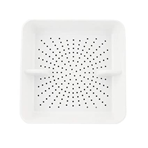 GSW FS-PB Floor Sink Basket, White Plastic, 8-1/2(w) x 8-1/2(d) x 2-1/4(h) inch