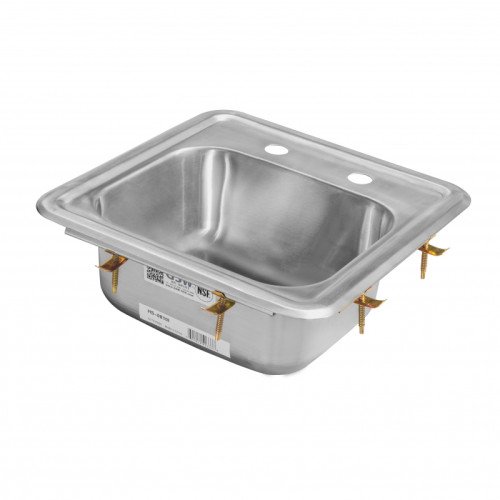 GSW HS-2017I Drop-In Hand Sink, Deck Mounted, Lead Free Faucet, Stainless Steel, 17-1/2(w) x 15-3/4(d) x 6-1/2(h) inch, ETL Listed