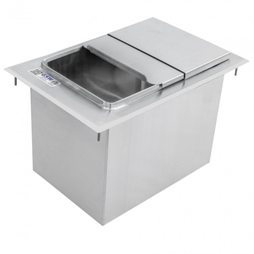 GSW IB3618 Drop-In Ice Bins, Sliding Lid, Stainless Steel, (75)lb(s) Capacity, 36(w) x 18(d) x 14(h) inch, ETL Listed