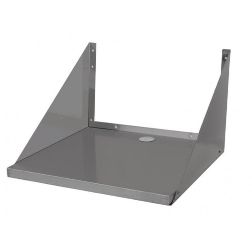 GSW MS-2418 Microwave Oven Wall Shelf, 100lb Capacity, Stainless Steel, 24(w)x18(d)x12(h) inch, NSF Listed