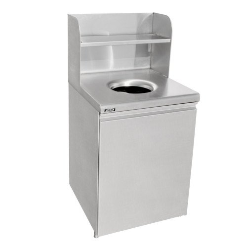 GSW S-WRA Trash Bin Cabinet, (27)Gallon(s), Stainless Steel, 21-1/2(w) x 21-1/2(d) x 52(h) inch, ETL Listed