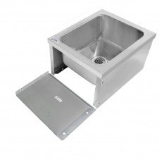 GSW SE2024FM Floor Mounted Mop Sink, Stainless Steel, 20(w) x 24(d) x 14(h) inch, ETL Listed