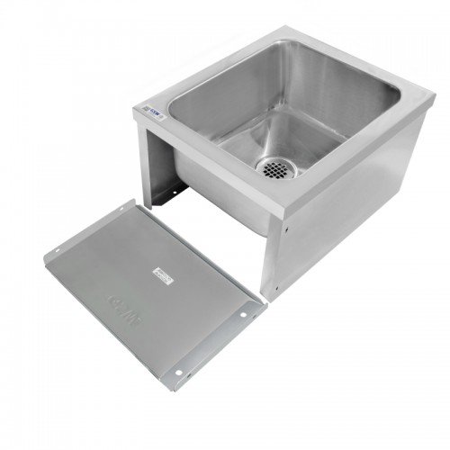 GSW SE2024FM Floor Mounted Mop Sink, Stainless Steel, 20(w) x 24(d) x 14(h) inch, ETL Listed