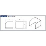 GGSW SE2424FM-SP Floor Mounted Mop Sink Splash Guard, Fits SE2424FM, 22-1/2(w) x 23-1/2(d) x 19-1/2(h) inch, ETL Listed