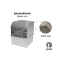 GGSW SE2424FM-SP Floor Mounted Mop Sink Splash Guard, Fits SE2424FM, 22-1/2(w) x 23-1/2(d) x 19-1/2(h) inch, ETL Listed