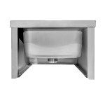 GSW SE2424FM Mop Sink, Floor Mount, Stainless Steel, 24(w) x 24(d) x 14(h) inch, ETL Listed