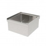 GSW SE2424FM-UP 24 inch Floor Mounted Mop Sink w/ 1 inch Upturn, Stainless Steel, ETL Listed