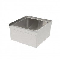 GSW SE2024FM-UP 20 inch Floor Mounted Mop Sink w/ 1 inch Upturn, Stainless Steel, ETL Listed