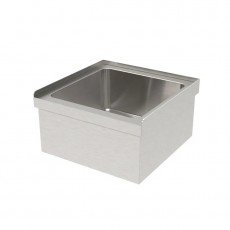 GSW SE2024FM-UP 20 inch Floor Mounted Mop Sink w/ 1 inch Upturn, Stainless Steel, ETL Listed