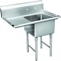 GSW SEE18181L (1)Compartment(s) Sink, Left Drain Board, Stainless Steel, 18 inch Tub, ETL Listed