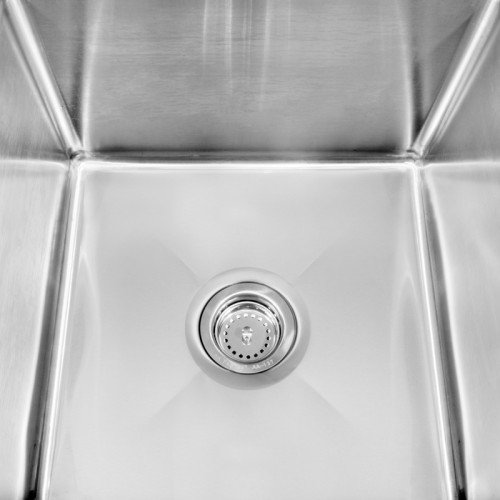 GSW SEE18182D (2)Compartment Sink, Left and Right Drainboards, 18 inch Tubs, Stainless Steel,18 inch Gauge, OA 72-3/4(w) x 24(d) x 45(h) inch, ETL Listed