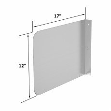 GSW SP-S1712 17 inch Hand Sink Splash Board, Stainless Steel, ETL Listed