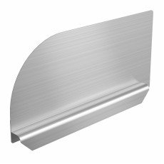 GSW SP-SH1810L 21-15/16 inch Compartment Sink Left Side Splash Guard, Stainless Steel, NSF Listed