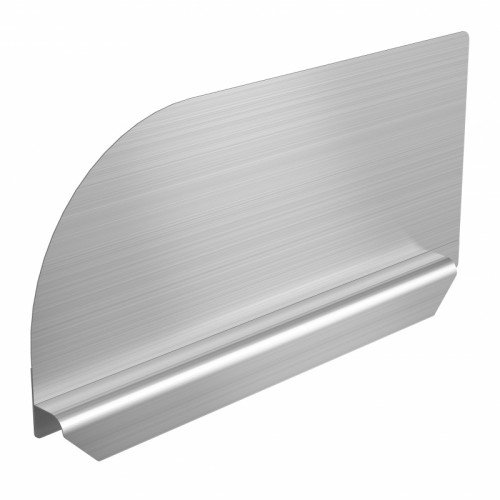 GSW SP-SH1810L 21-15/16 inch Compartment Sink Left Side Splash Guard, Stainless Steel, NSF Listed