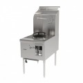 GSW WR-1-20 Chinese Wok Range, Single Chamber, 20(dia) inch Hole, Stainless Steel, (23)Tip(s) Jet Burner, Natural Gas, 125k Total BTU, 25(w) x 43(d) x 62(h) inch, ETL Listed