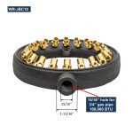 GSW WR-JBC10NG Speed Jet Burner with Cap, (20)Tip(s), 10 inch Diameter, 3/4 inch Pipe, Natural Gas, 160k Total BTU/Hr, ETL Listed