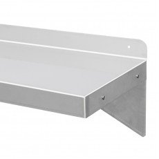 GSW WS-W1472 Wall Mount Shelf, Supporting Brackets, Stainless Steel, 72(w) x 14(d) x 11(h) inch, 18 Gauge, NSF Listed