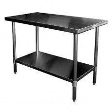 GSW WT-E2448 Economy Work Table, 16 Gauge Stainless Steel Top, Galvanized Under-Shelf & Legs, 48(w) x 24(d) x 35(h) inch, ETL Listed