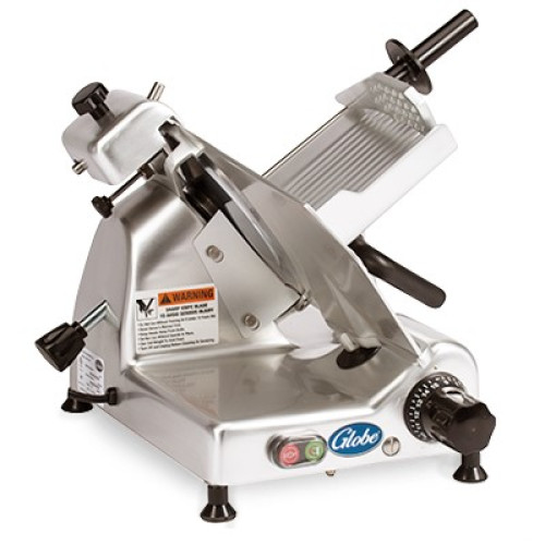 Globe G12 Chefmate® 12 inch Diameter Knife MGlobe Chefmate® G12 Food Slicers, 12 inch Diameter Knife, Medium-Duty, Manual, Belt-Driven, 1/2hp, 3amps, 115v/60/1-ph, ETL Listed