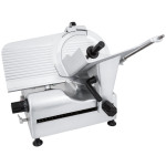 Globe Chefmate® G12A Automatic Food Slicers, 12 inch Diameter Knife, Medium-Duty, Belt-Driven, 1/2hp, 3amps, 115v/60/1-ph, ETL Listed
