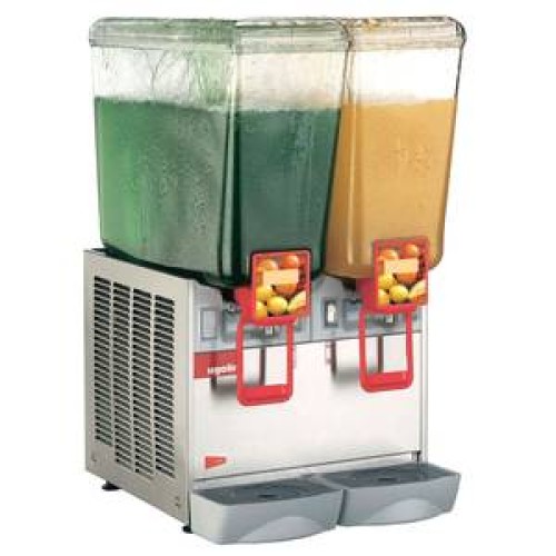Grindmaster 20/2PD (2)5.4Gal Bowl(s) Deluxe Stainless Steel Refrigerated Fast/Gentle Juice & Beverage Dispenser, NSF LIsted