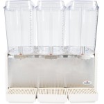 Crathco D35-4 Classic Bubbler Refrigerated Beverage Dispenser, (3)5-Gallon Bowl(s), Plastic Side Panels & Drip Tray, 1/3hp, 120/60/1-ph, NSF Listed